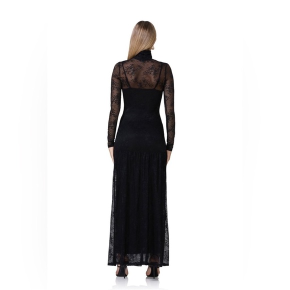 AFRM Elegant Amala Lace Dress Black Size M - Picture 3 of 9